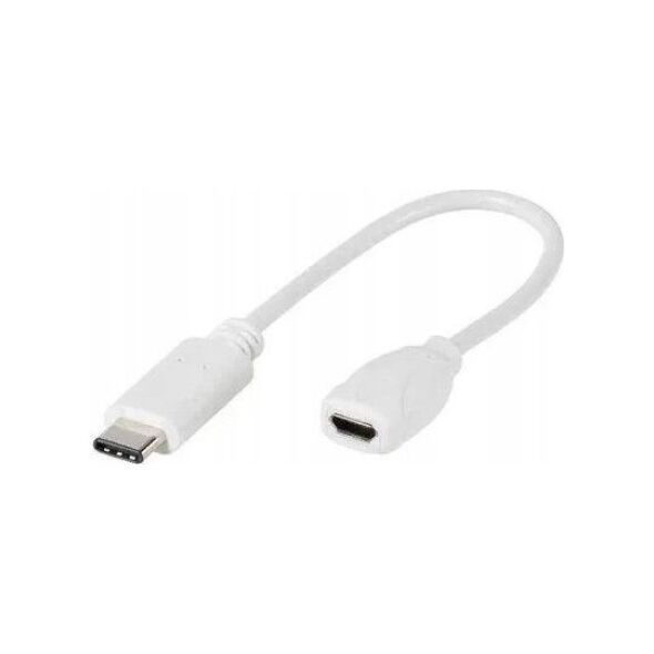 Kabel USB Vivanco USB-C - micro-B Biały (45285)