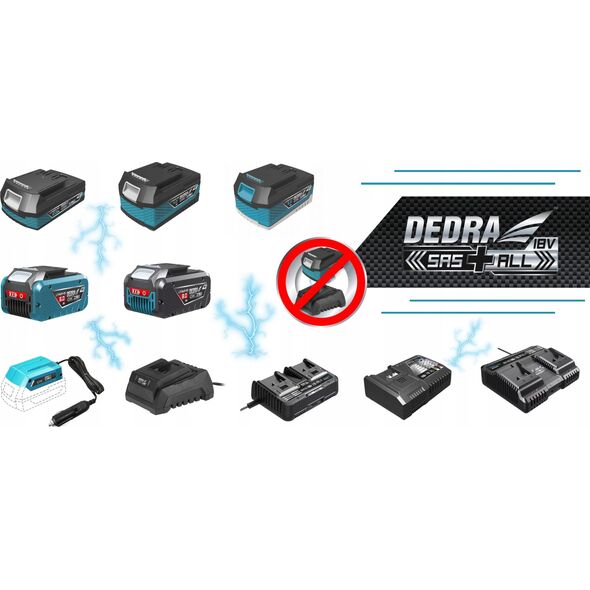 Myjka ciśnieniowa Dedra Myjka ciśnieniowa 35Bar 2,2/3,0l/min 18V SAS+ALL