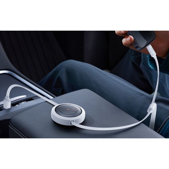 Kabel USB Baseus USB-A - USB-C + microUSB + Lightning 1.1 m Biały (P10368700211-01)