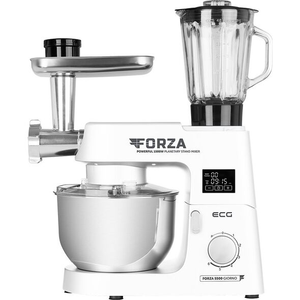 Robot kuchenny ECG Food processor ECG FORZA 5500 Giorno Bianco