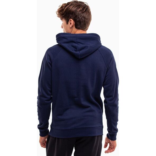 Under Armour Bluza z kapturem kangurka męska Under Armour Rival Fleece Hoodie granatowa 1379757 410 L