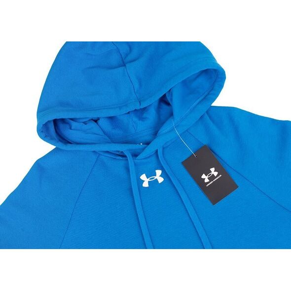 Under Armour Bluza z kapturem kangurka męska Under Armour Rival Fleece Hoodie niebieska 1379757 406 L