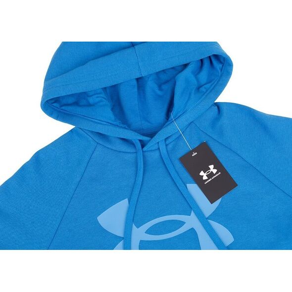 Under Armour Bluza z kapturem kangurka męska Under Armour Rival Fleece Logo HD niebieska 1379758 406 M