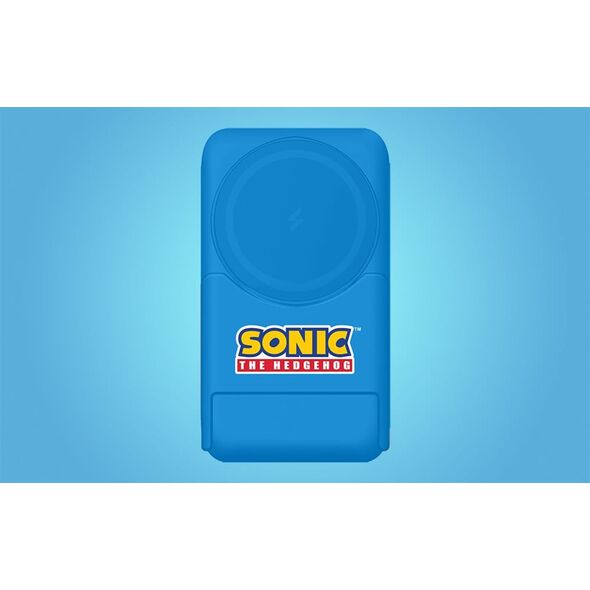 Powerbank OTL Powerbank magnetyczny OTL 5000 mAh, USB-C 15W, Sonic The Hedgehog ze stojakiem (niebieski)