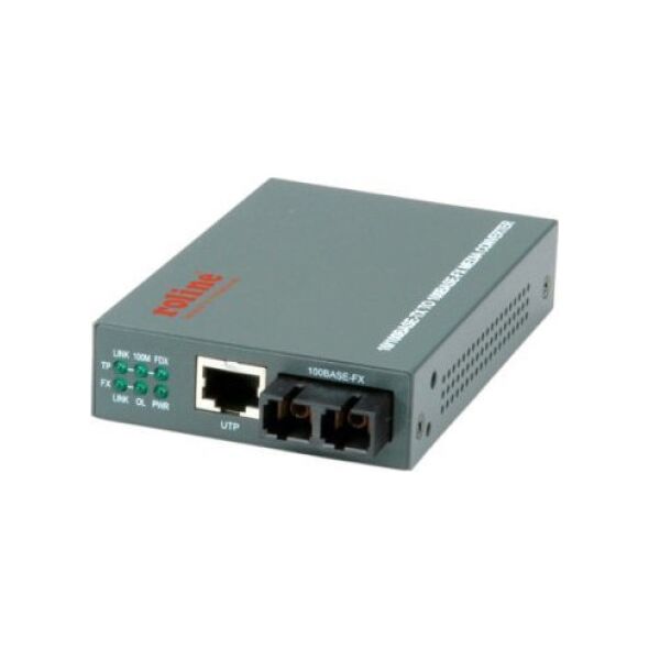 Roline Konwerter ROLINE Fast Ethernet RJ-45 - SC, pętla zwrotna