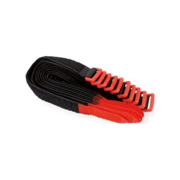 Organizer Velcro VELCRO rzep z oczkiem, 25 mm, 10 sztuk, czarny, 30 cm