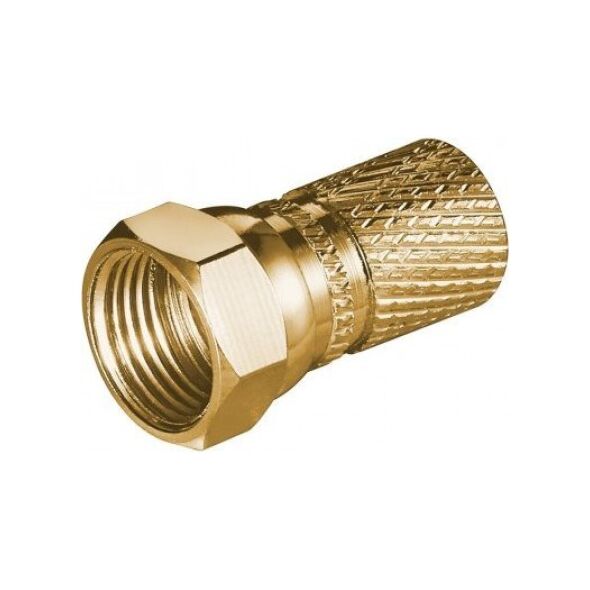 Triton Wtyczka F wkręcana 7,3 mm pozłacany