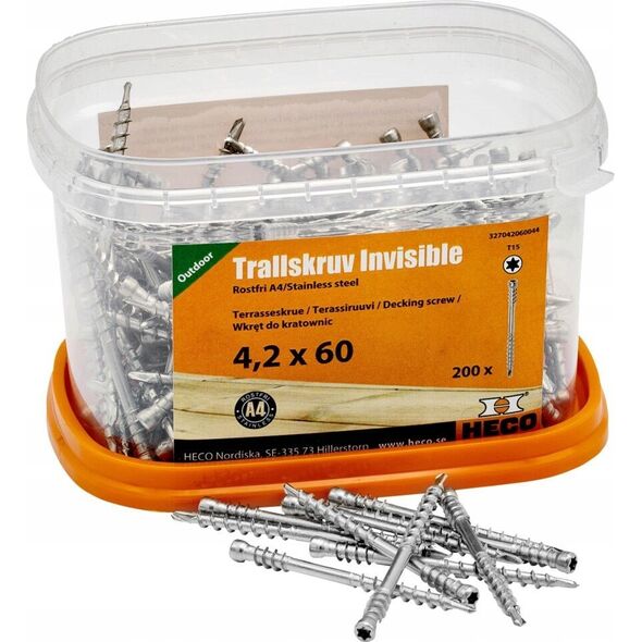Heco Wood screws for terraces "HECO" 4.2x60 A4, 200 pcs.