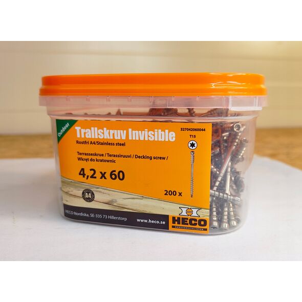 Heco Wood screws for terraces "HECO" 4.2x60 A4, 200 pcs.