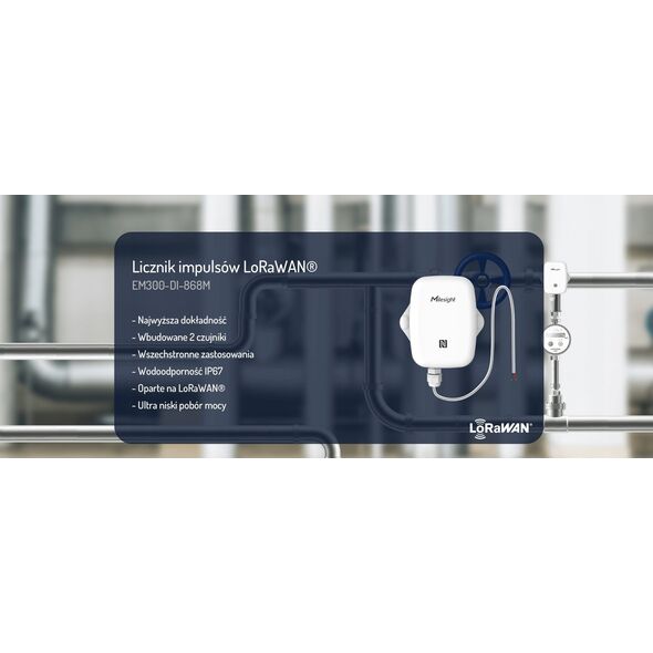 MILESIGHT IoT Milesight Pulse counter LoRaWAN IP67
