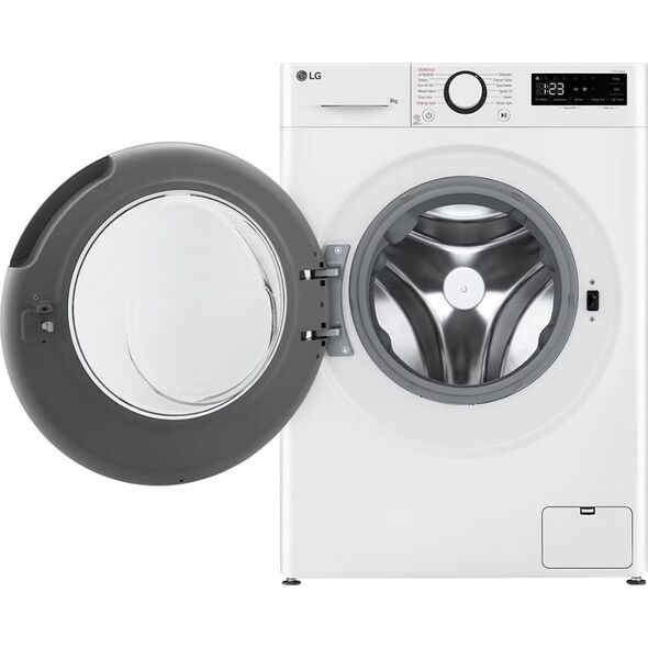 Pralka LG LG | Washing machine | F2WR508SWW | Energy efficiency class A-10% | Front loading | Washing capacity 8 kg | 1200 RPM | Depth 47.5 cm | Width 60 cm | Display | LED | Steam function | Direct drive | White