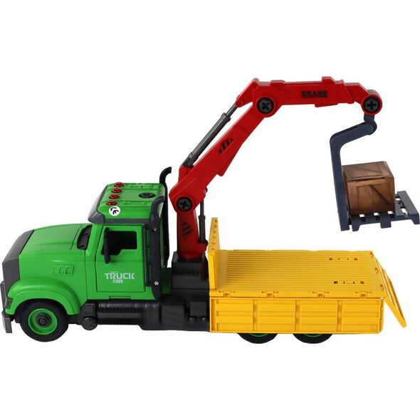 LeanToys Pojazd Wywrotka Dźwig do Skręcania Rozkręcania