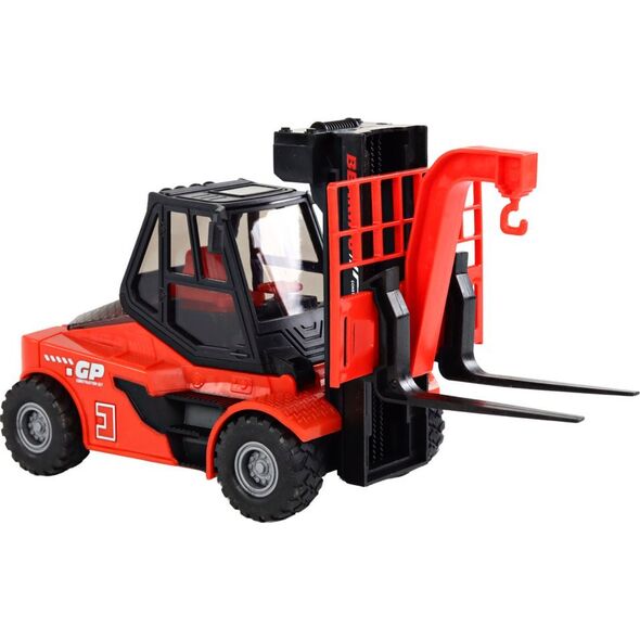 LeanToys Wózek Widłowy 1:16 Ruchome Widły Dźwięki Światła Czerwony
