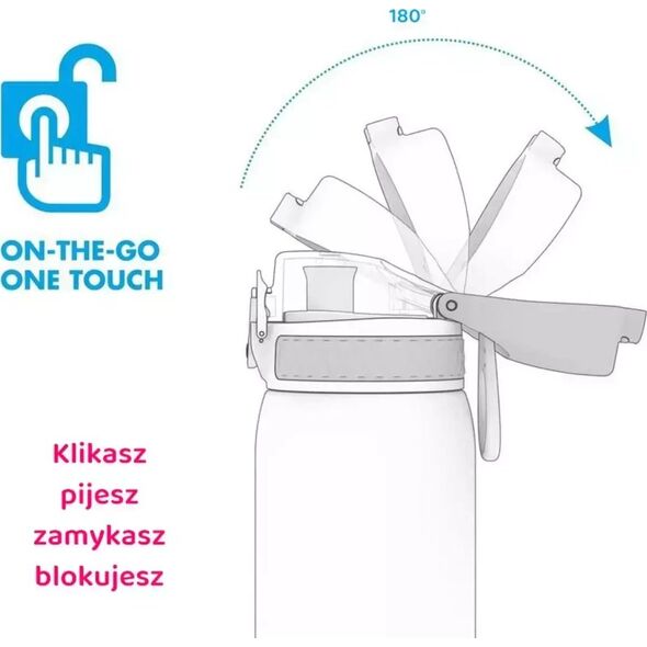 ion8 ION8 Zielona butelka na wodę ze stali nierdzewnej w smoki 400 ml