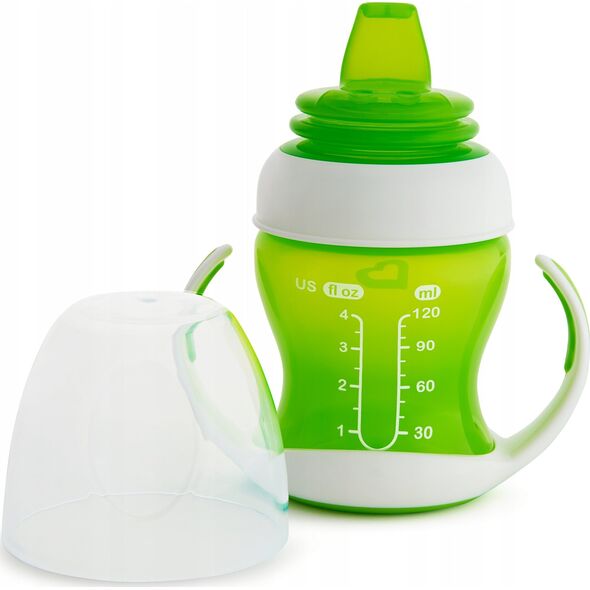 Munchkin MUNCHKIN Gentle Transition Trainer Cup, 4m+, 118ml, green, 05178501WWW