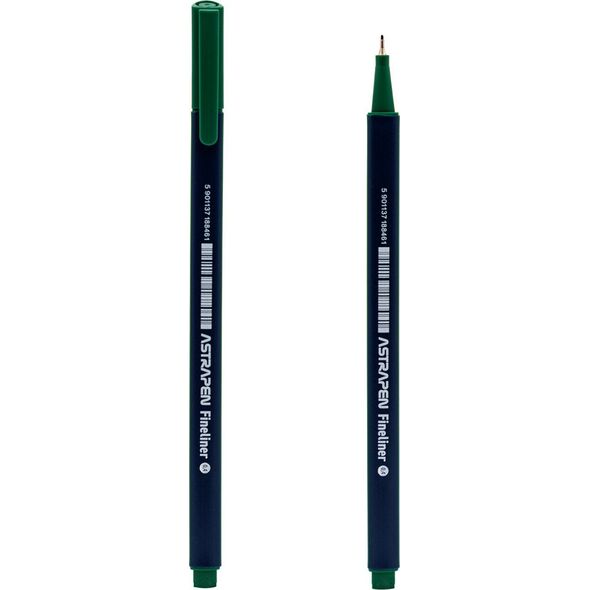 Astra Cienkopisy trójkątne kolorowe fineliner do rysowania 0,4mm 18szt ASTRA