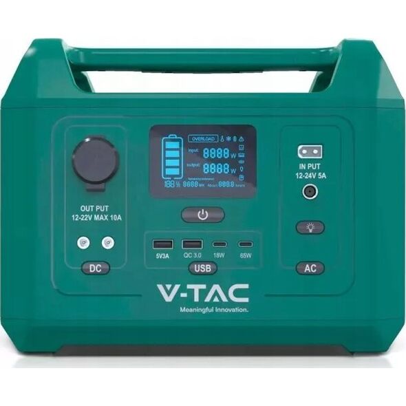 V-TAC Magazyn Bank Energii V-TAC Generator M3 Powerbank 288Wh 300W (500W Max) LiFePO4