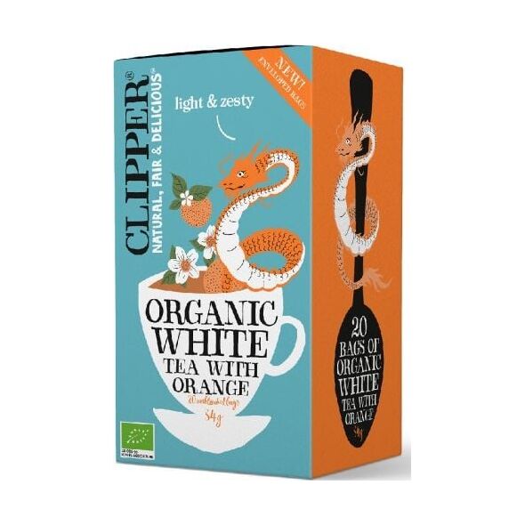Clipper HERBATA BIAŁA POMARAŃCZOWA BIO (20 x 1,7 g) - CLIPPER