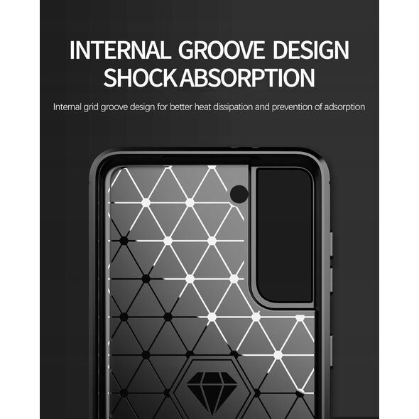 Θήκη Nexeri SAMSUNG GALAXY S21 FE Nexeri Carbon Armored μαύρη 11470661 5903396117237