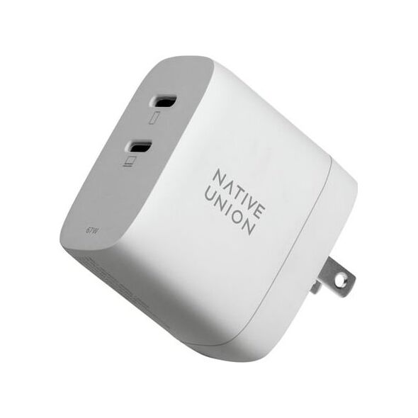 Zasilacz do laptopa Native Union Native Union FAST-PD67-WHT-INT ładowarka do urządzeń przenośnych Laptop, Smartfon, Tablet Biały Prąd przemienny Szybkie ładowanie Wewnętrzna