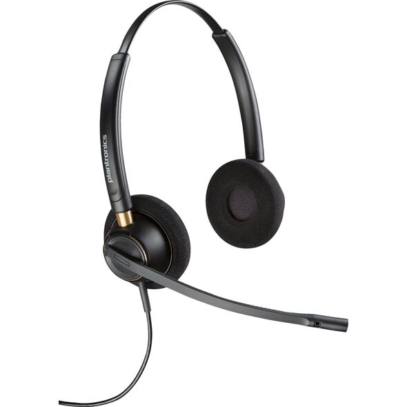 Słuchawki Poly Poly EncorePro HW520D - EncorePro 500 series - Headset - On-Ear - kabelgebunden - Quick Disconnect - Schwarz - Zertifiziert fur Skype fur Unternehmen