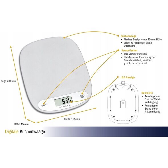 Waga kuchenna TFA TFA 50.2003.02 Digital Kitchen Scale