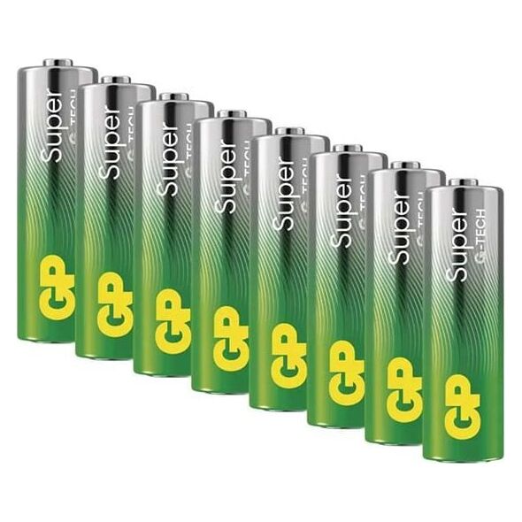 GP 4+4 GP Super Alkaline 1,5V AA Mignon LR06 Rel.  03015ADHETA-B8