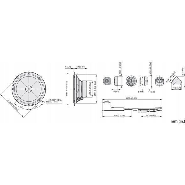 Głośnik samochodowy Pioneer Pioneer TS-A1601C