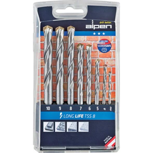 Wiertło Alpen Alpen TSS 8 LL   3.0-10.0x 1.0mm