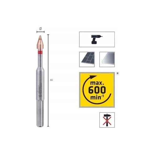 Wiertło Alpen Alpen C PROTECTOR 3-pcs. 6-8-10