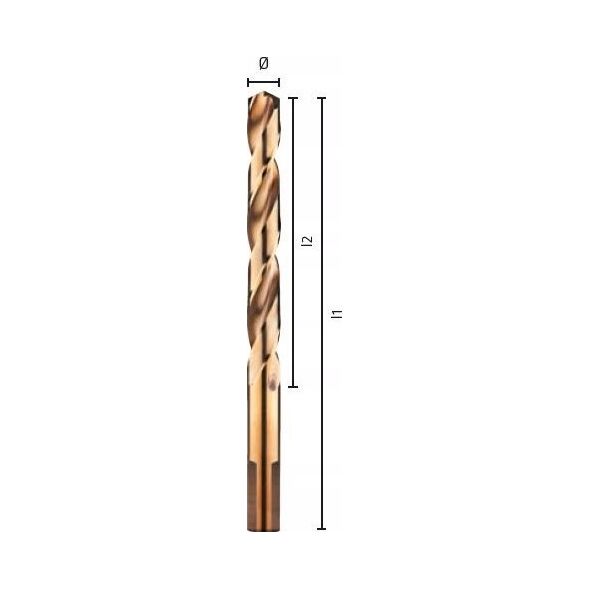 Wiertło Alpen Alpen Cassette HSS Cobalt Jobber Drill Bit TM 6, 2-3-4-5-6-8