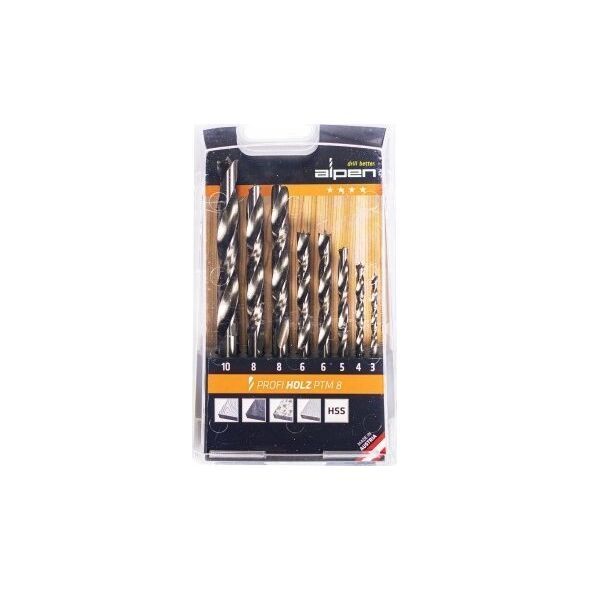 Wiertło Alpen Alpen PTM 8 Profi Wood 8-pcs.