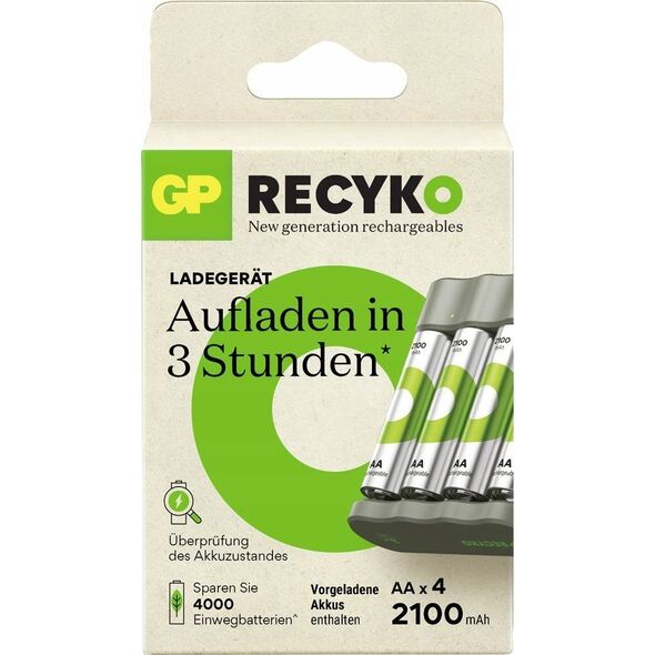 Ładowarka GP GP ReCyko B441 4-Port USB-Model Charger incl.4xAA NiMh 2100mAh