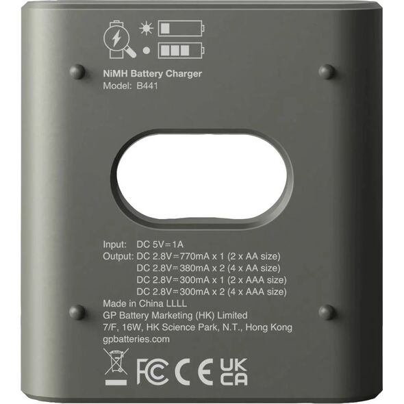 Ładowarka GP GP ReCyko B441 4-Port USB-Model Charger incl.4xAAA NiMh 850mAh