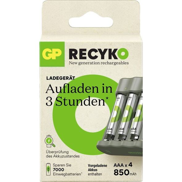 Ładowarka GP GP ReCyko B441 4-Port USB-Model Charger incl.4xAAA NiMh 850mAh
