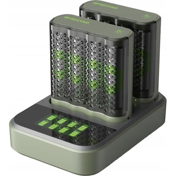 Ładowarka GP GP ReCyko M452 8-fach LCD-Model Docking St. + 4x AA NiMh 2600mAh