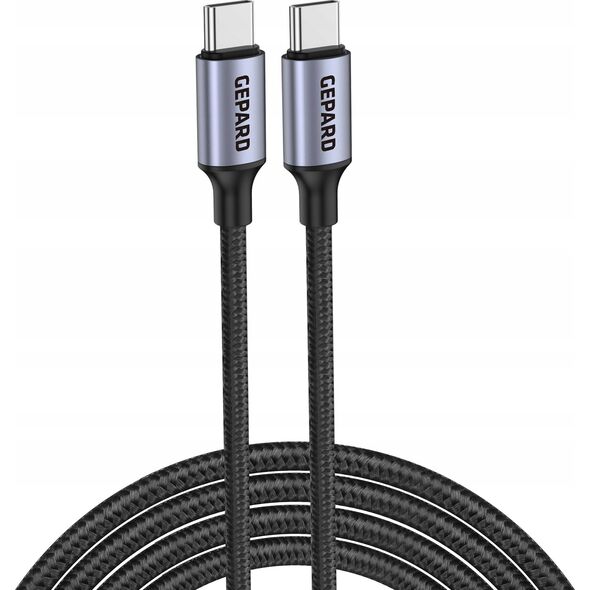 Kabel USB Gepard Kabel GEPARD USB-C - USB-C 60W metal head 2m