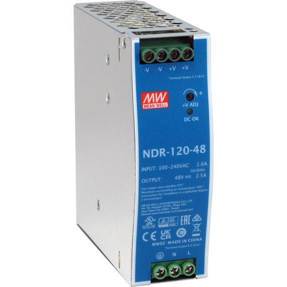 UPS LevelOne LevelOne ind. Netzteil POW-4842 48VDC 120W DIN-Schiene PoE