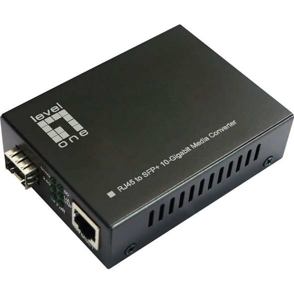 Konwerter światłowodowy LevelOne LevelOne Konverter GVT-2051 10GBit>RJ45 to SFP+           sw