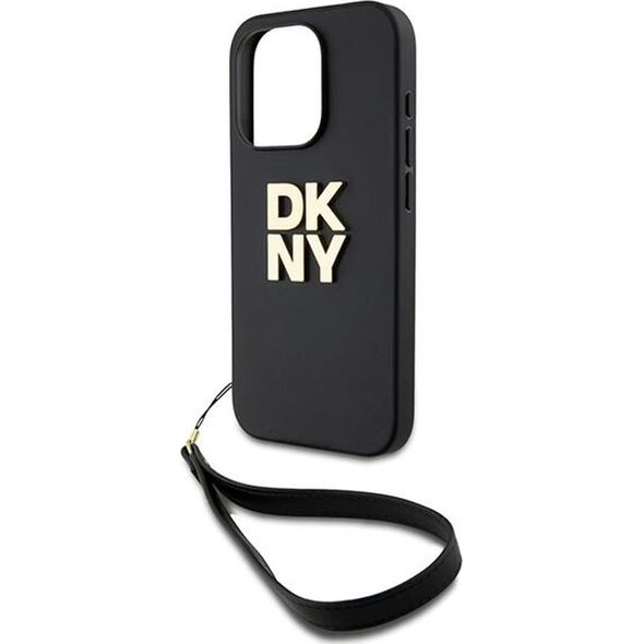 DKNY DKNY Wrist Strap Stock Logo - Etui iPhone 15 Pro (czarny)