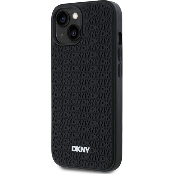 DKNY DKNY 3D Rubber Repeat Pattern - Etui iPhone 15 Plus (czarny)