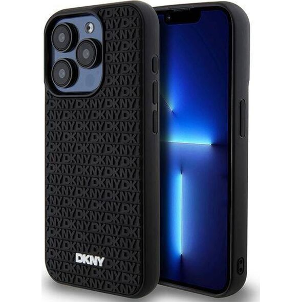 DKNY DKNY 3D Rubber Repeat Pattern - Etui iPhone 15 Pro Max (czarny)