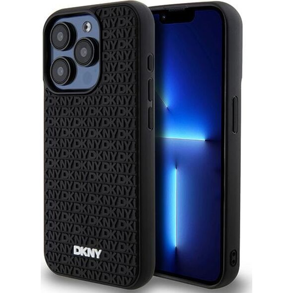 DKNY DKNY 3D Rubber Repeat Pattern - Etui iPhone 15 Pro Max (czarny)