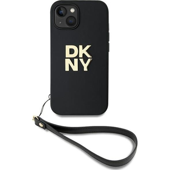 DKNY DKNY Wrist Strap Stock Logo - Etui iPhone 15 / 14 / 13 (czarny)