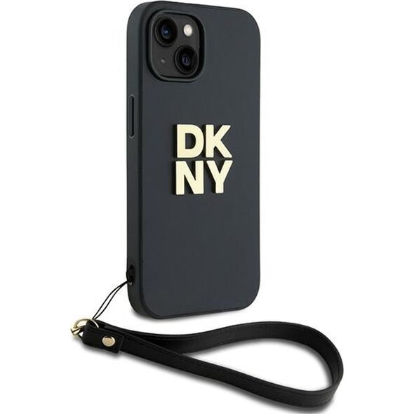 DKNY DKNY Wrist Strap Stock Logo - Etui iPhone 15 / 14 / 13 (czarny)