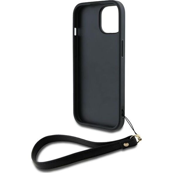 DKNY DKNY Wrist Strap Stock Logo - Etui iPhone 15 / 14 / 13 (czarny)