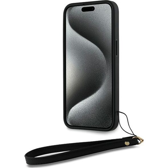 DKNY DKNY Wrist Strap Stock Logo - Etui iPhone 15 Pro Max (czarny)