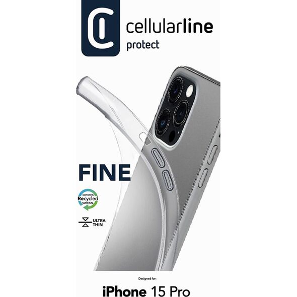 Cellular Line Cellularline Fine - Etui iPhone 15 Pro (przezroczysty)
