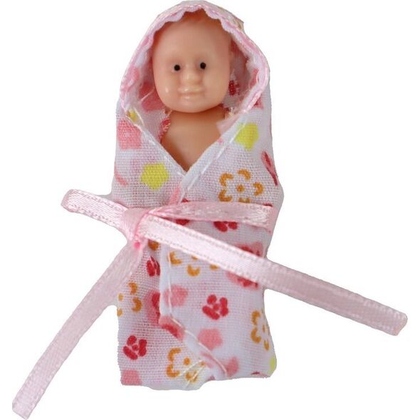 LeanToys Lalka Rodzina Chłopak Dziewczyna Blond Włosy Ciąża