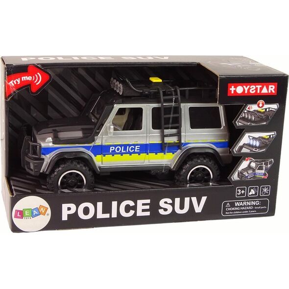 LeanToys Auto Terenowe Policja 1:14 Napęd Frykcyjny